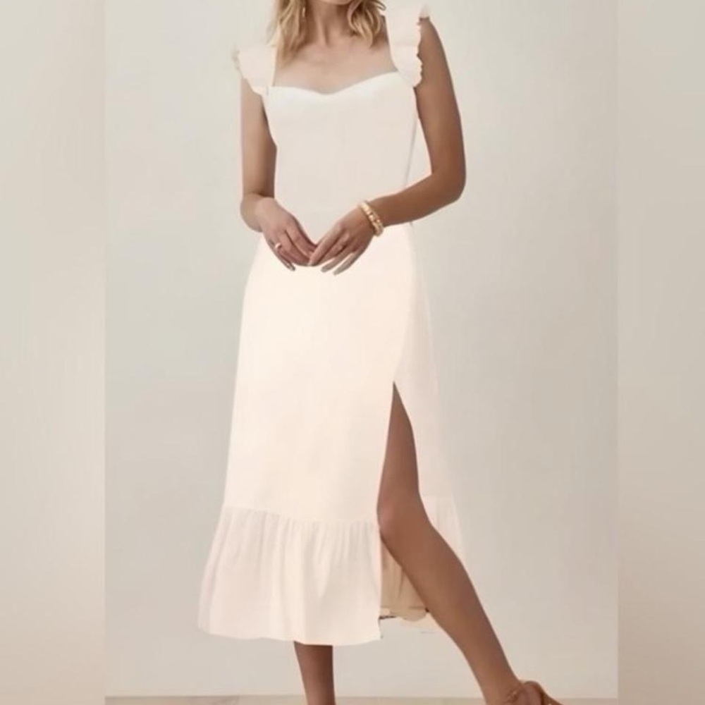 Reformation bondi dress ivory